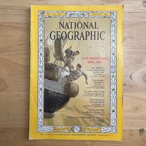 National Geographic Magazine January 1963 75 Years Copenhagen Hummingbirds